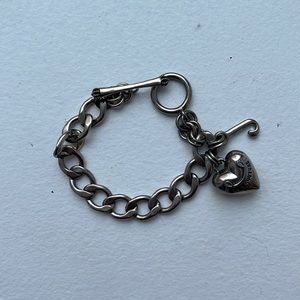Vintage 2000s Authentic Juicy Couture original charm bracelet in silver